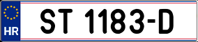 Trailer License Plate